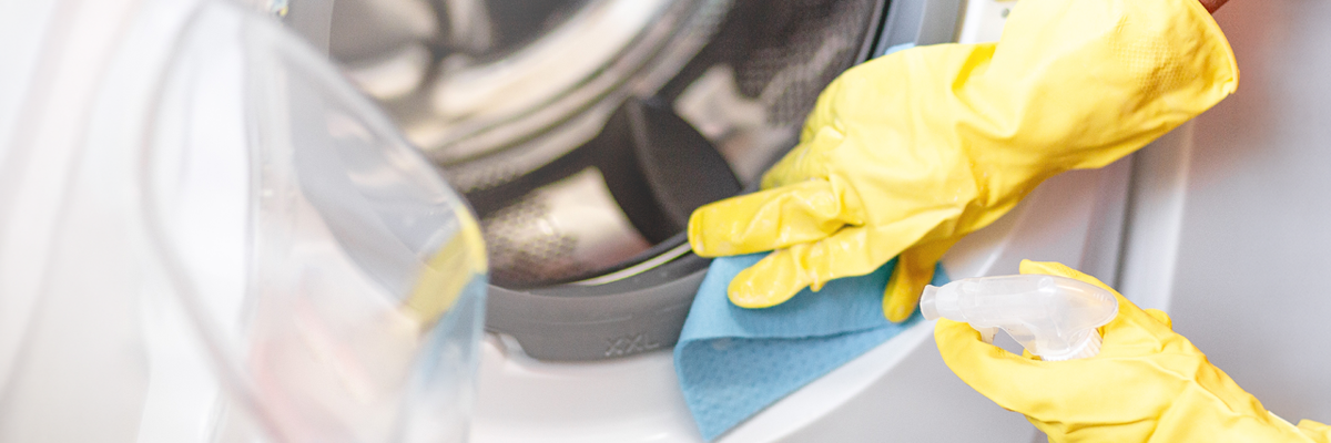 Cleaning Washing Machine with Spray and Wipe Elesen