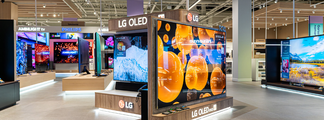 Nauja Elesen parduotuvė LG televizoriai