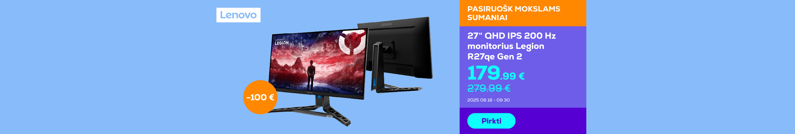 Monitor 27’’ QHD IPS  Legion R27qe
