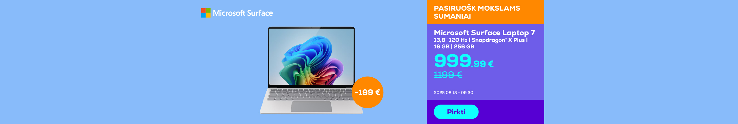 Surface Laptop 7  13,8" | 120Hz | X Plus | 16GB | 256GB 