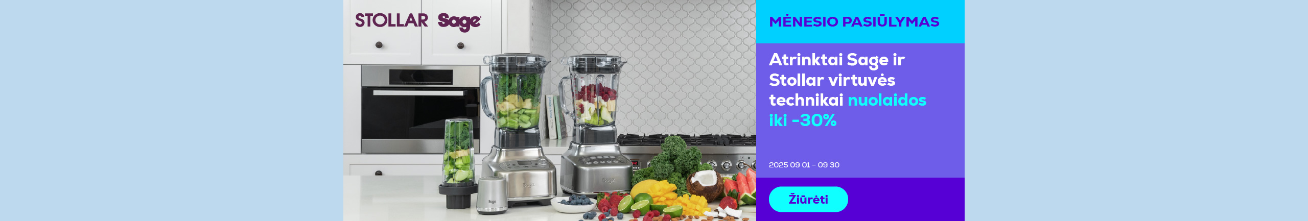 Up to 30% off on selected Sage and  Stollar kitchen appliances	