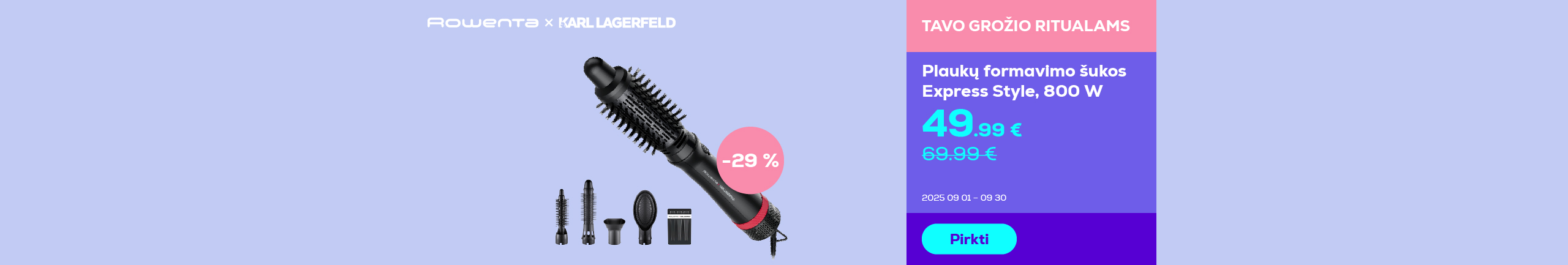 Hot air brush Express Style, 800 W