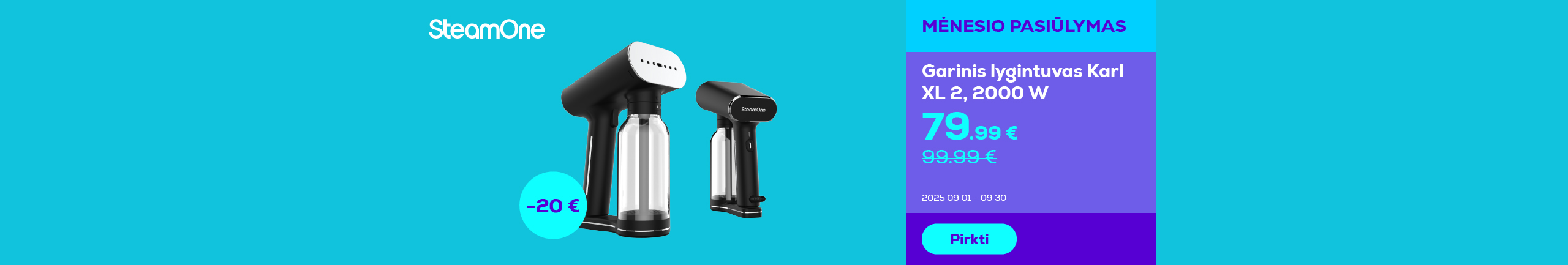 Handheld steamer Karl XL 2, 2000 W