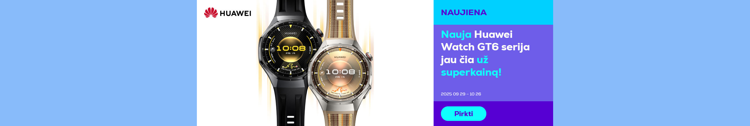 Nauja Huawei Watch GT6 serija jau čia už superkainą!