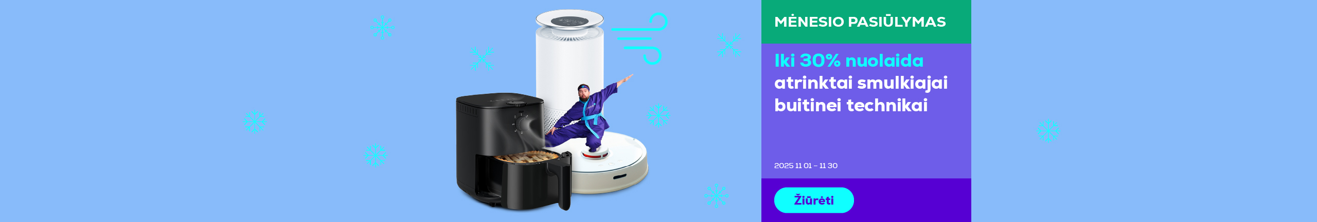 Up to 30% on selected small domestic appliances	