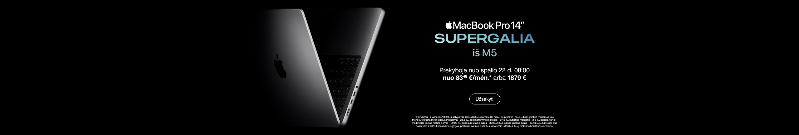 Nauji „MacBook Pro M5“	