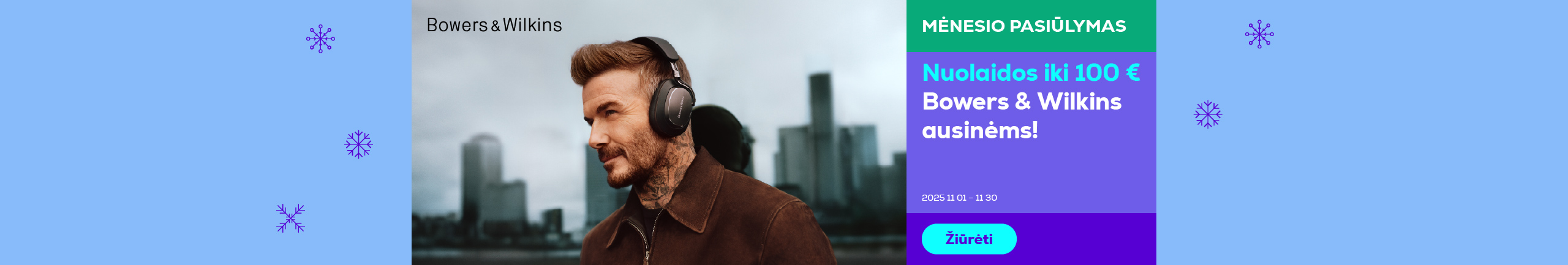 Nuolaidos iki 100 € Bowers & Wilkins ausinėms	