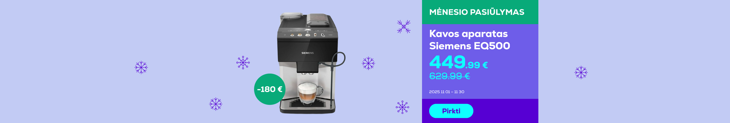 Espresso machine Siemens EQ500	