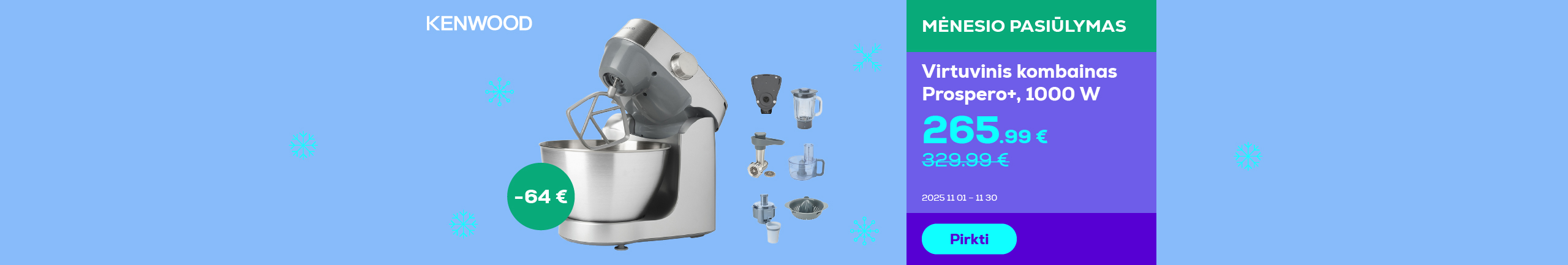 Kitchen machine Prospero+, 1000 W