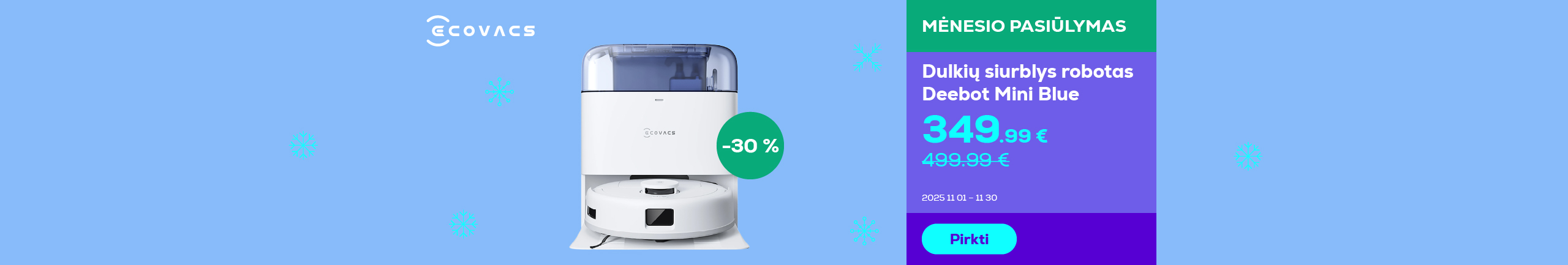 Робот-пылесос Deebot Mini Blue