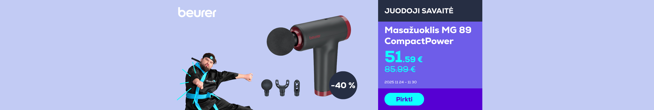 Masažuoklis MG 89 CompactPower