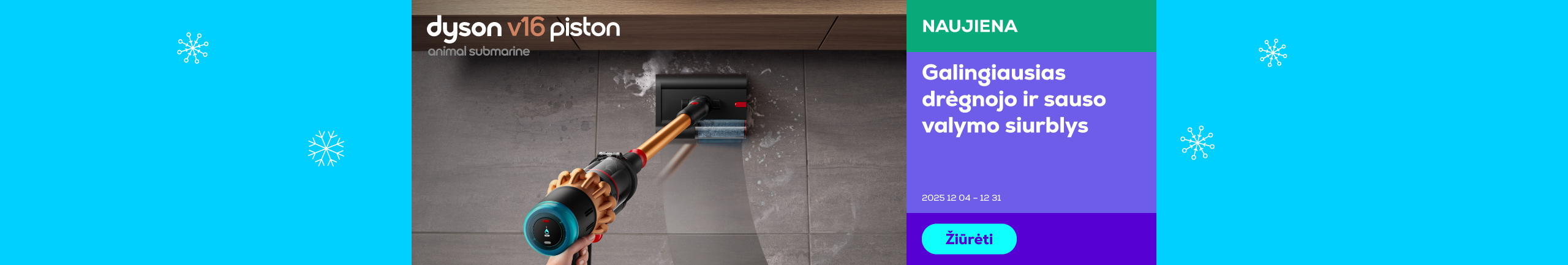 The most powerful cordless vacuum cleaner for wet and dry cleaning	