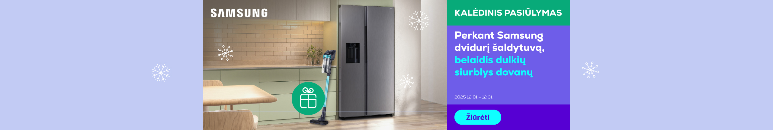 Samsung cordless vacuum cleaner as a gift