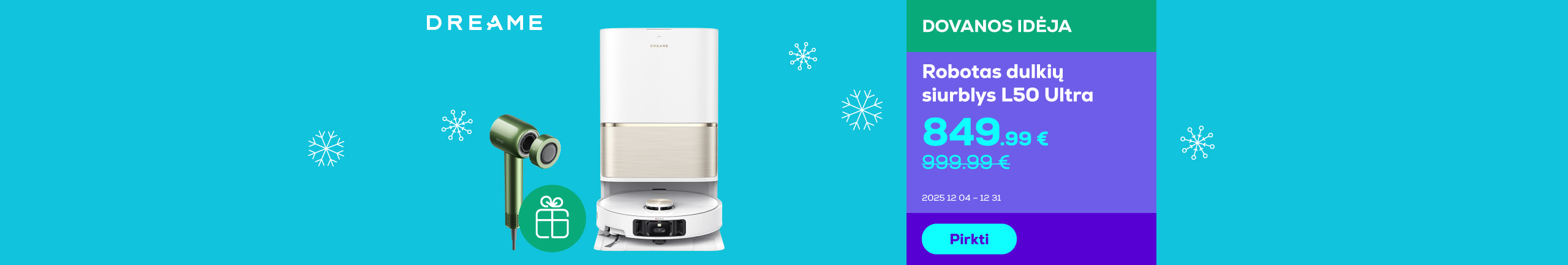 Robotas dulkių siurblys L50 Ultra