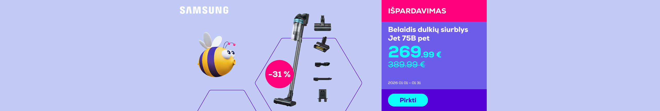 Cordless vacuum cleaner Jet 75B pet	