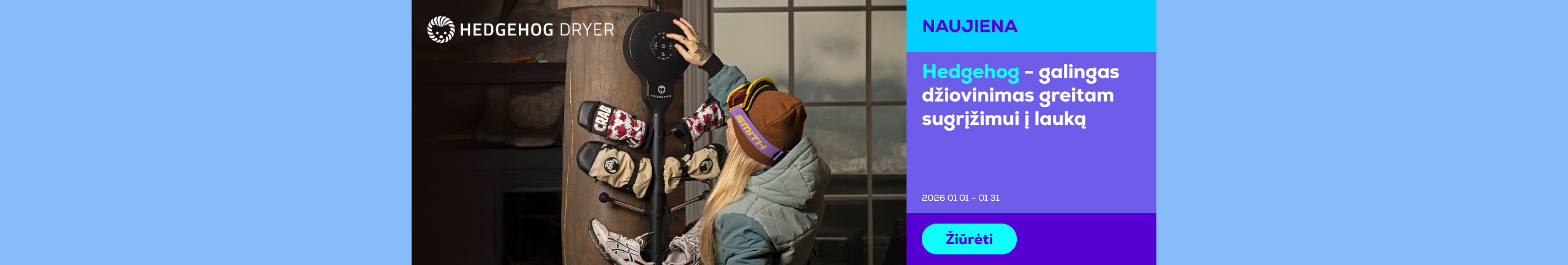 Hedgehog мощно высушит и позволет быстро вернутся к своим активностям	