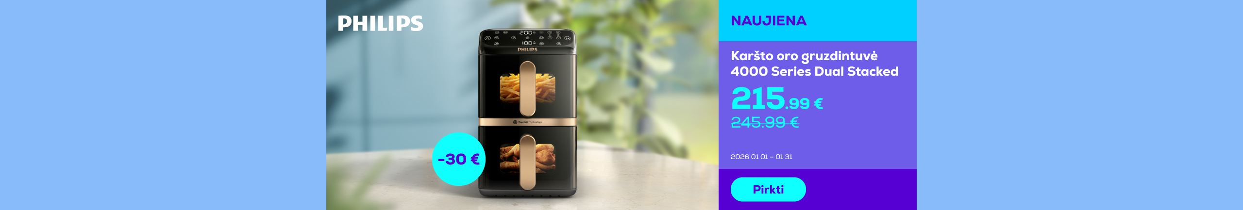 Air fryer 4000 Series Stacked Dual	