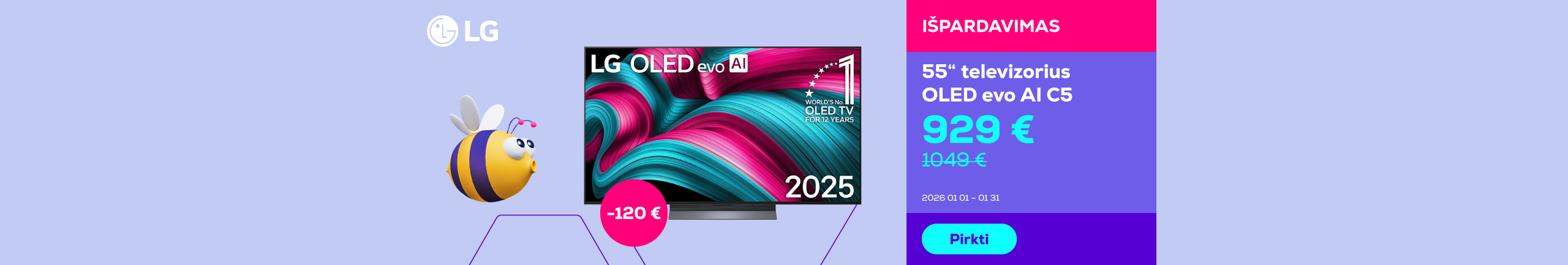 55" televizorius OLED evo AI C5	