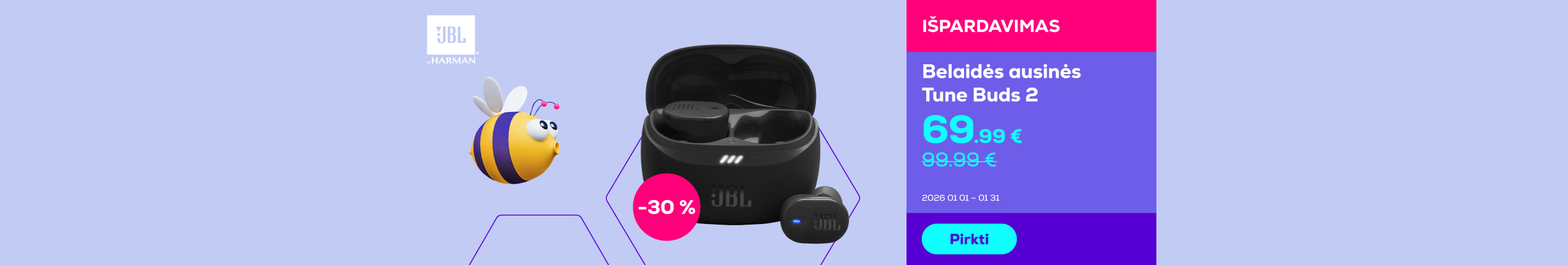 True wireless earphones Tune Buds 2	