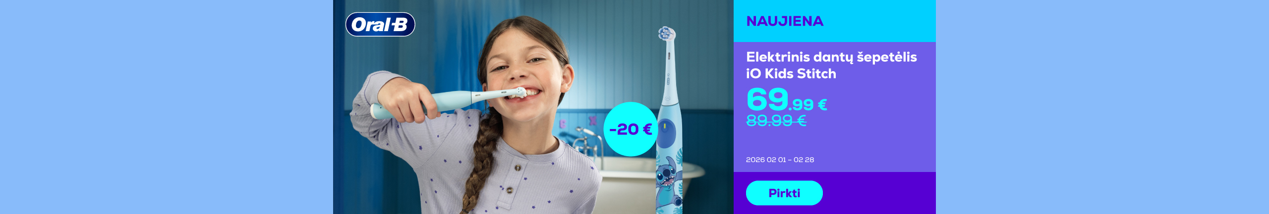 Cavity-free smiles start with Oral-B	