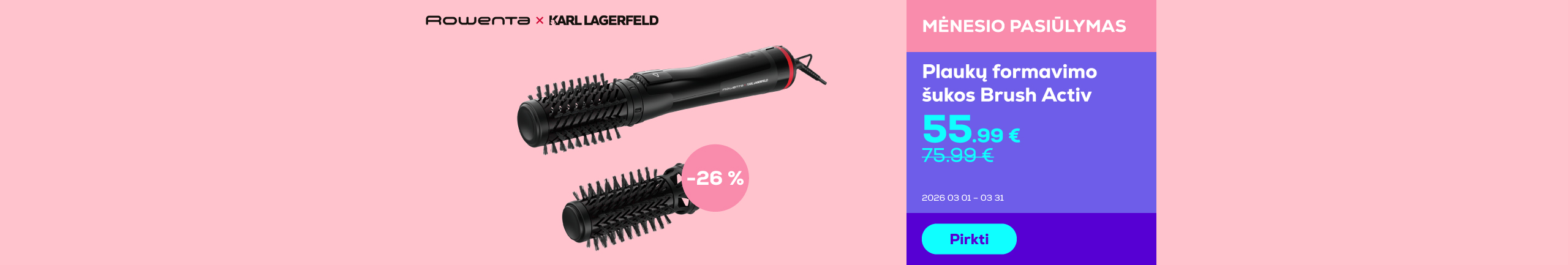 Rotating air styler Brush Activ	