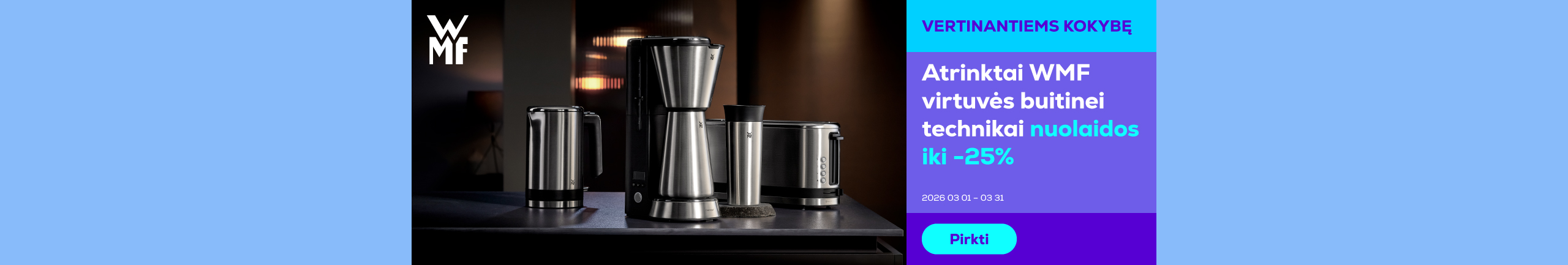 Selected WMF kitchen appliances up to 25% off	