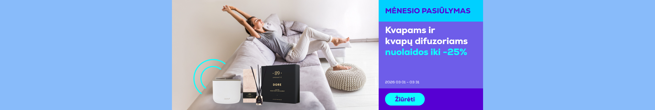 Fragrances and fragrance diffusers with discounts of up to 25%	