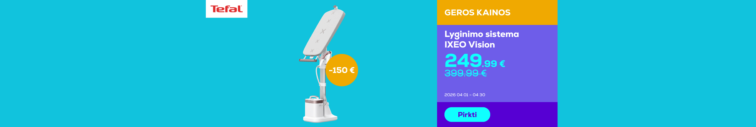 Ironing system IXEO Vision	