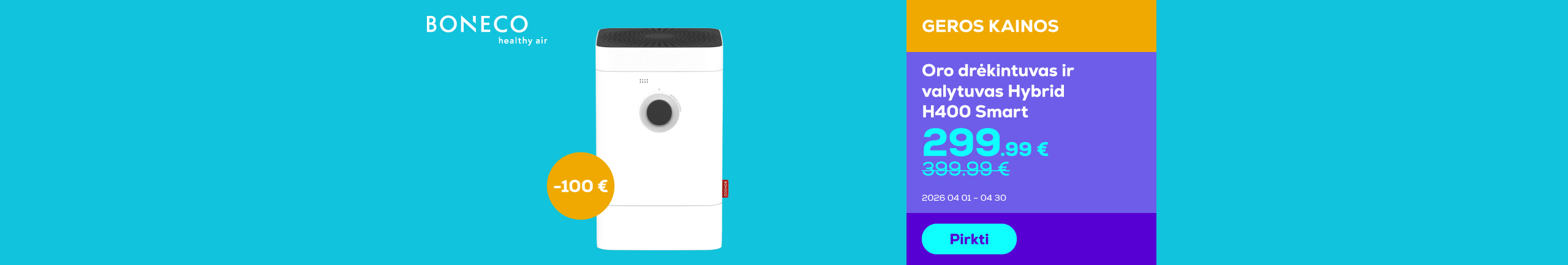 Humidifier & Air Purifier Hybrid H400 Smart	