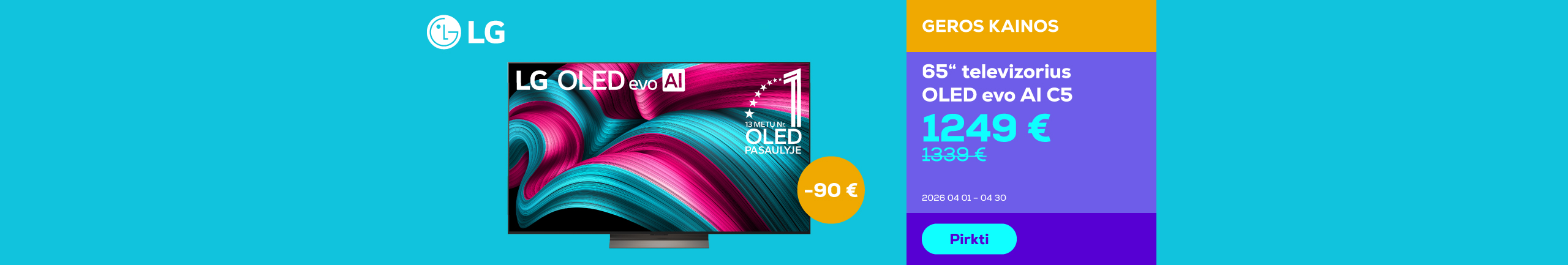 65" televizorius OLED evo AI C5	