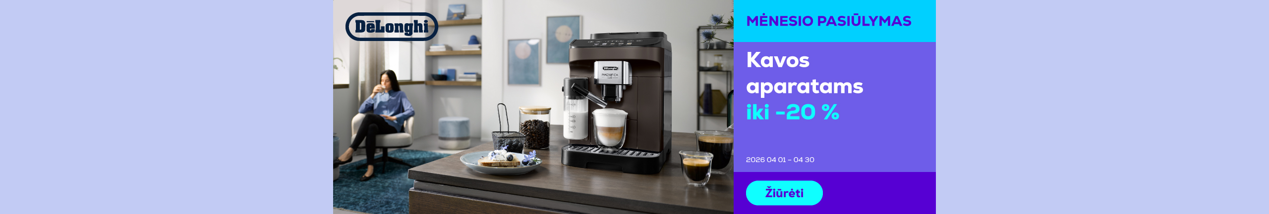 Coffee machines up to -20%	