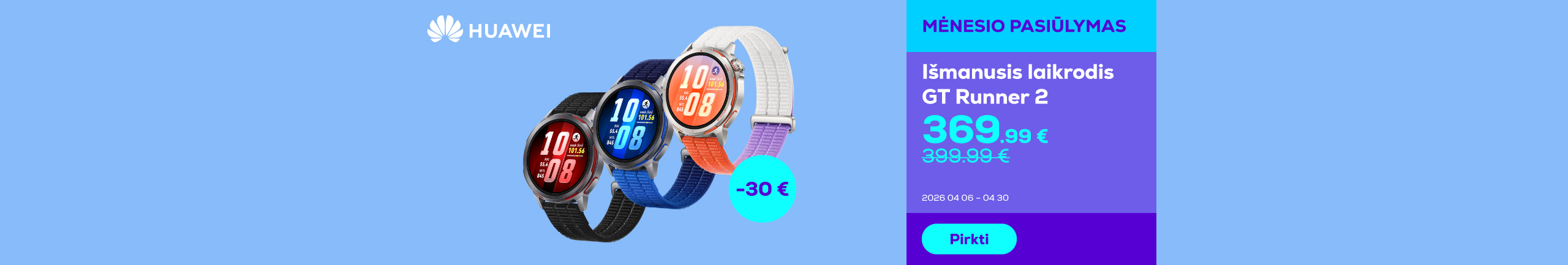 Išmanusis laikrodis GT Runner 2	