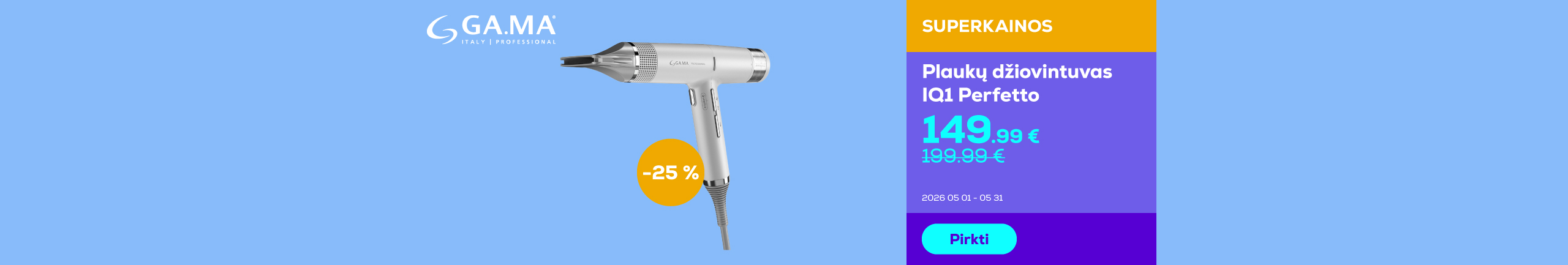 Hair dryer IQ1 Perfetto