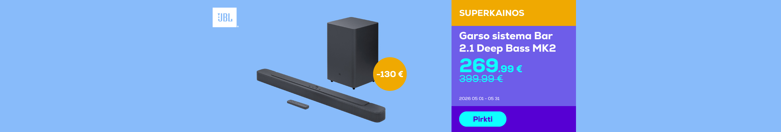 Soundbar Bar 2.1 Deep Bass MK2