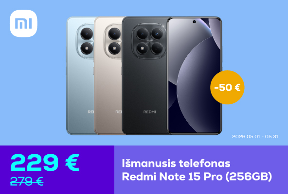 Išmanusis telefonas Redmi Note 15 Pro 4G 	