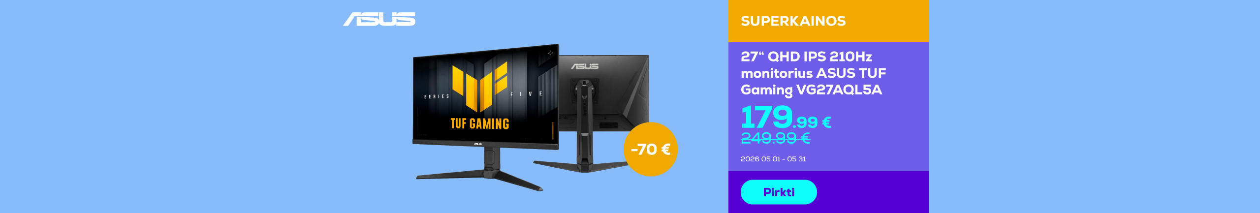 Monitorius ASUS TUF Gaming 	