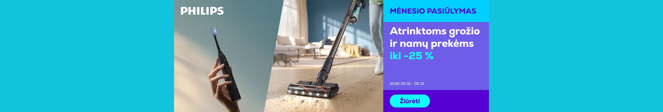 Selected Philips beauty and home products up to -25%	