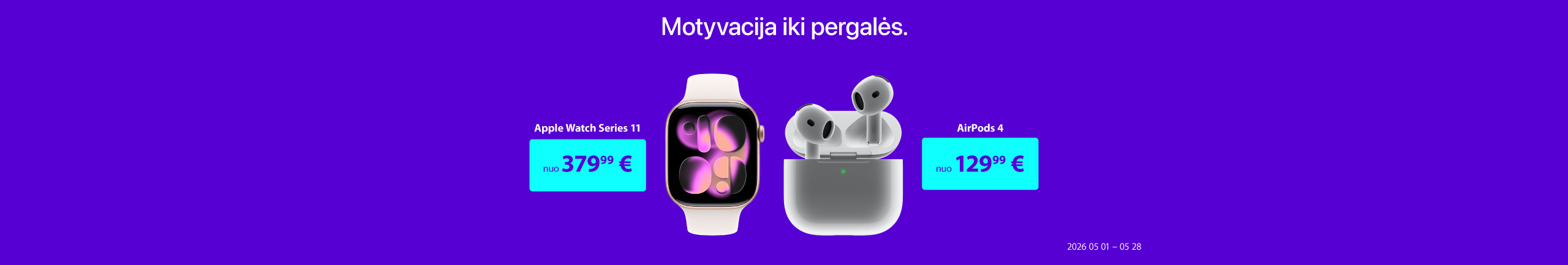 Daugiau veiklos su Apple	