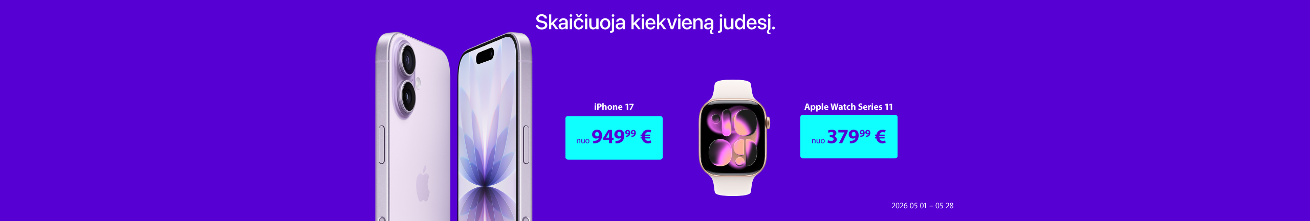 Daugiau veiklos su Apple	