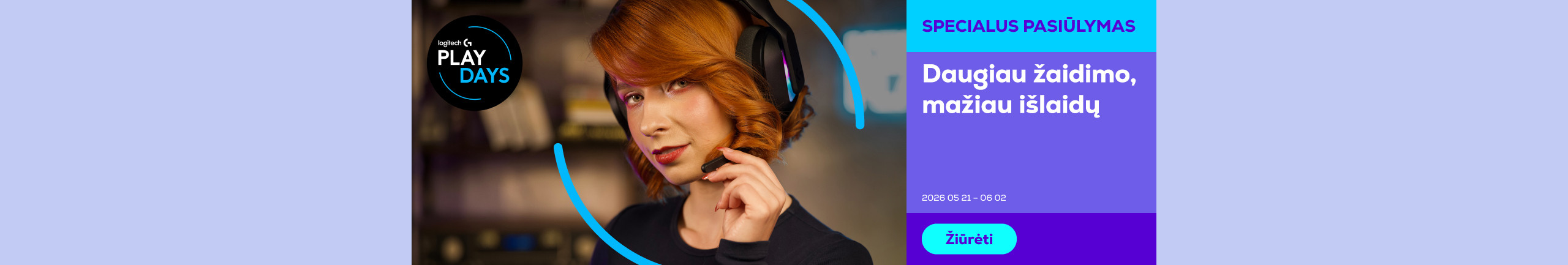 Atrask Logitech žaidimų pasiūlymus!	