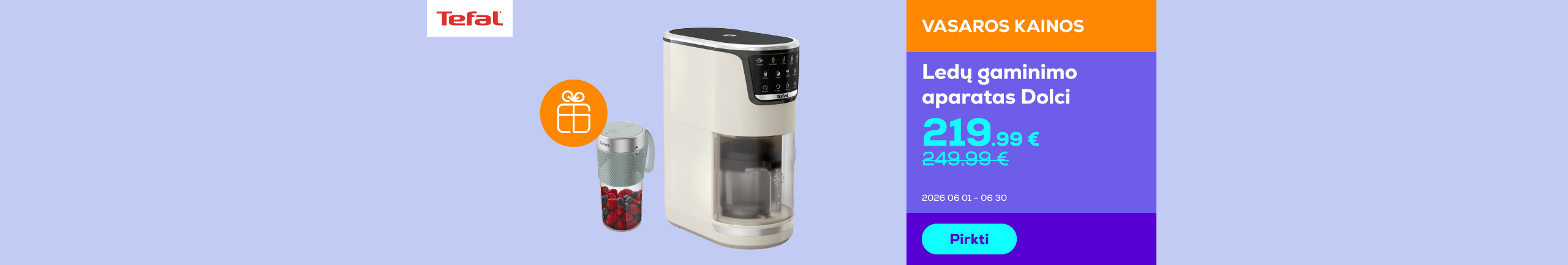 Ice cream maker Tefal Dolci	