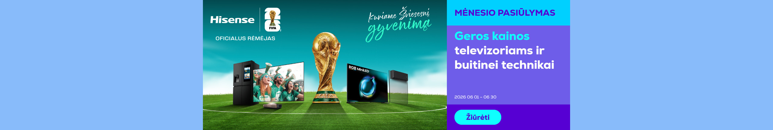 Hisese FIFA landing banner
