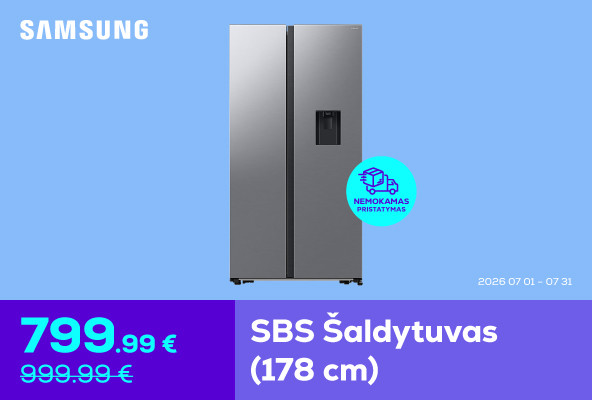 SBS Šaldytuvas (178 cm)