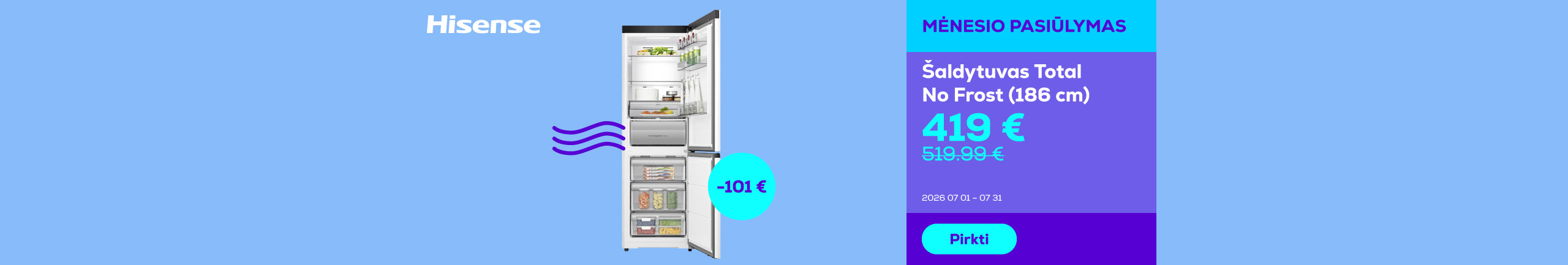 Refrigerator Total No Frost (186 cm)	