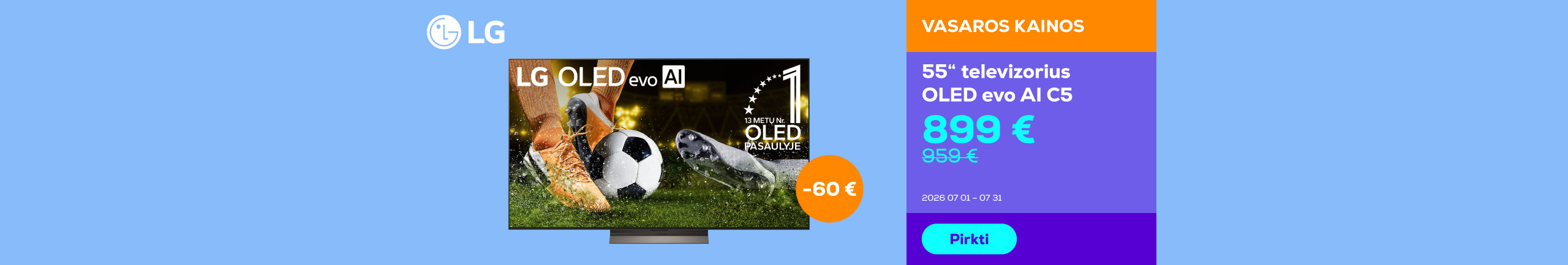 Телевизор 55" OLED evo AI C5	