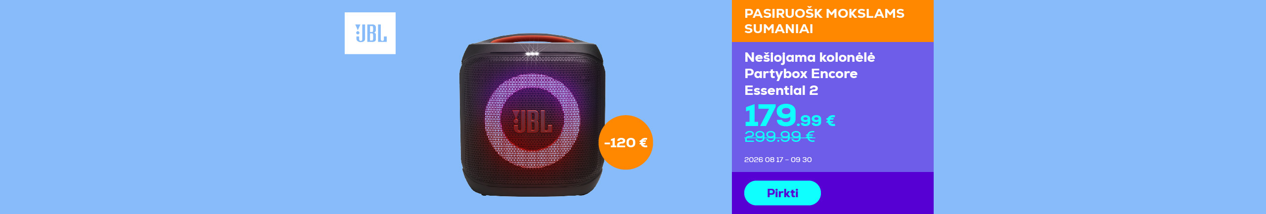 Portable party speaker Partybox Encore Essential 2
