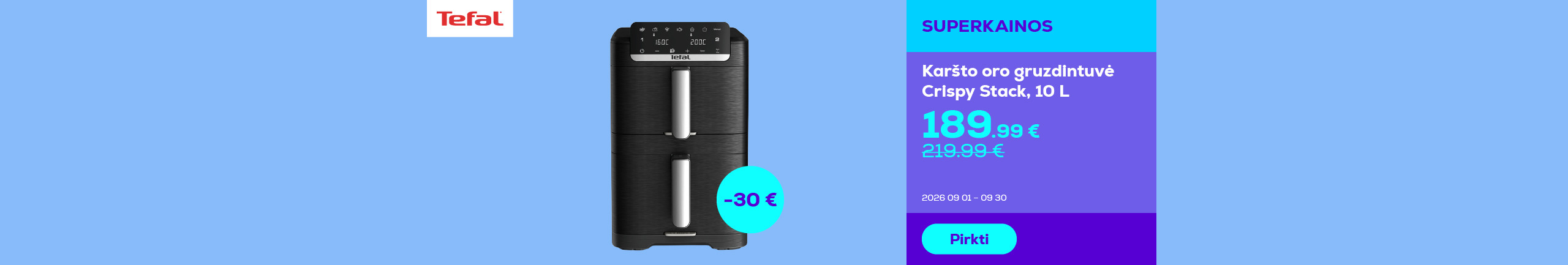 Karšto oro gruzdintuvė Crispy Stack,10 L