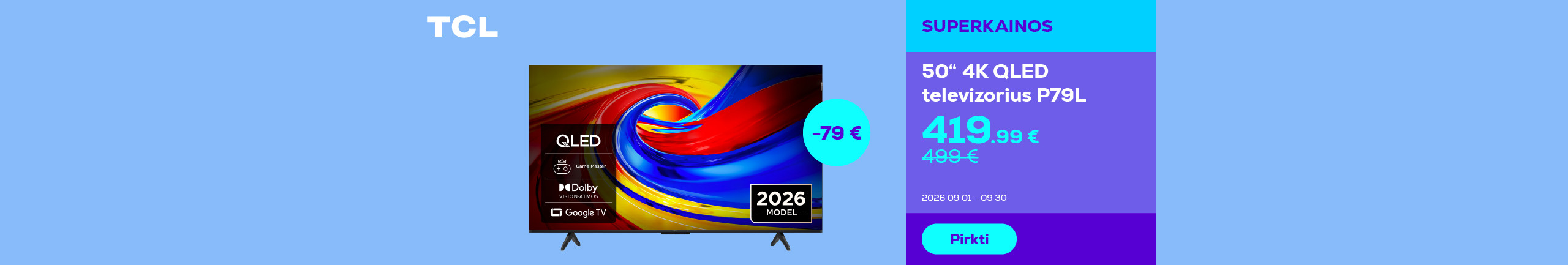 Телевизор 50" 4K QLED P79L