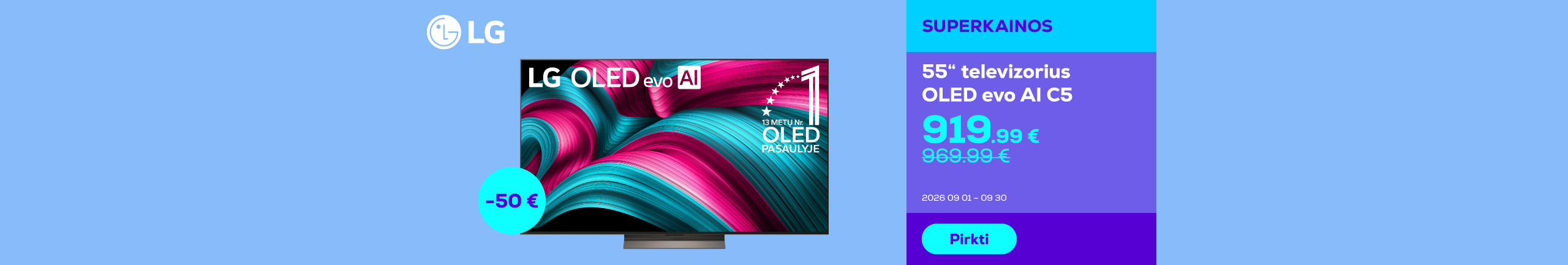 Телевизор 55" OLED evo AI C5