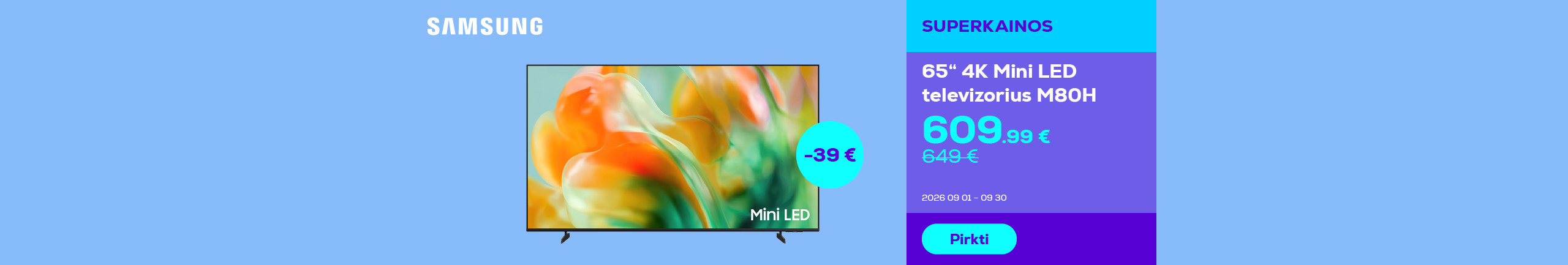 Телевизор 65" 4K Mini LED M80H